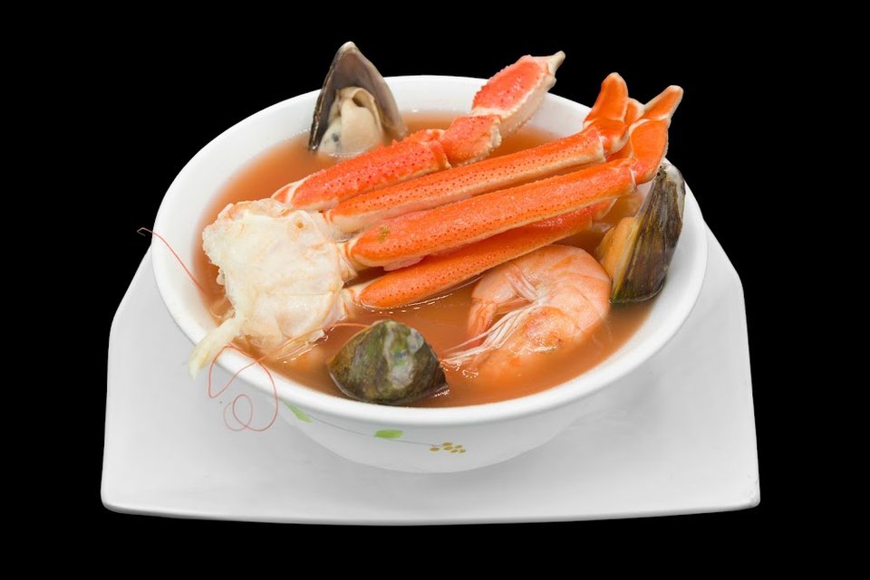 Close-up of a seafood restaurant menu.